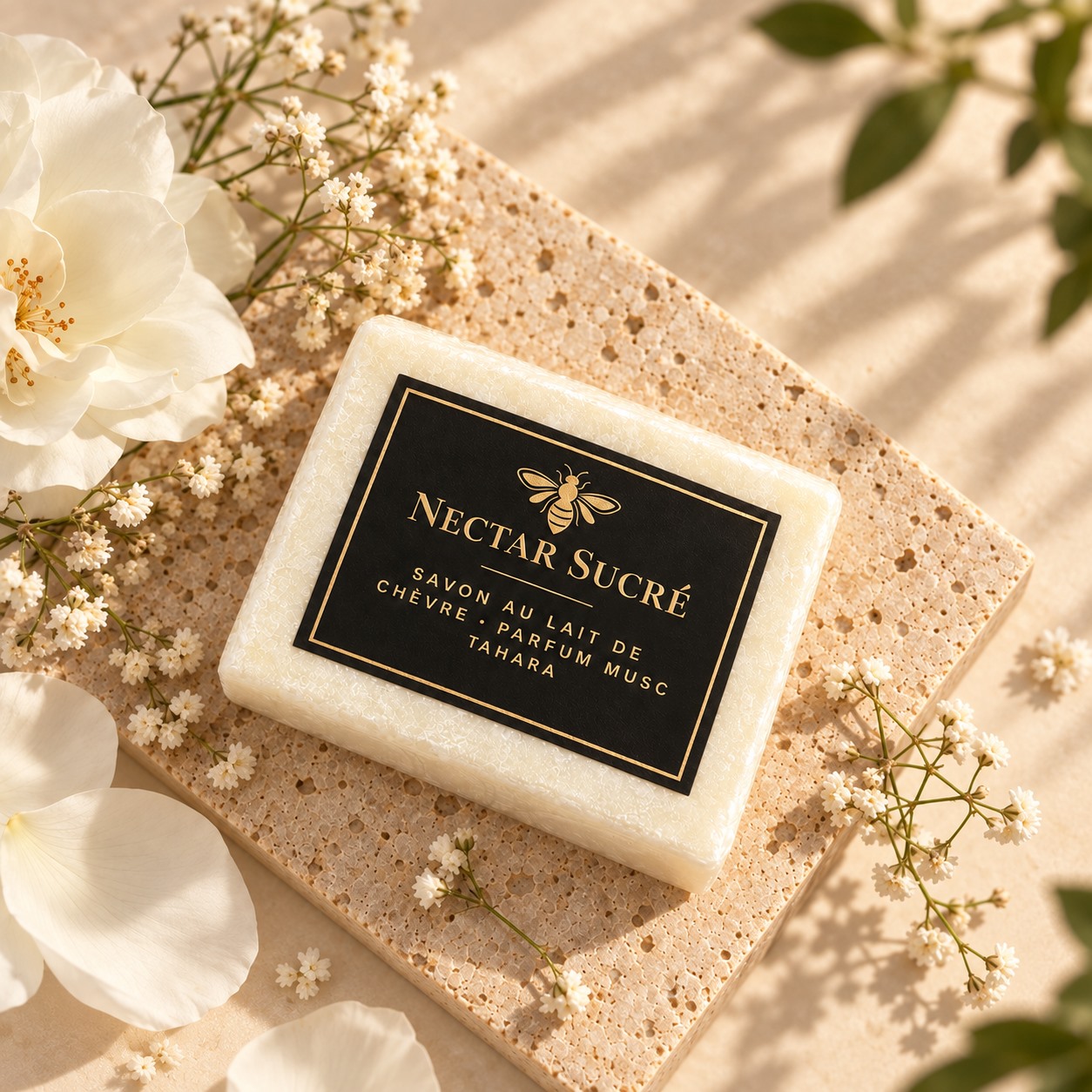 Savon au lait de chèvre — Autre angle du produit â€” studio