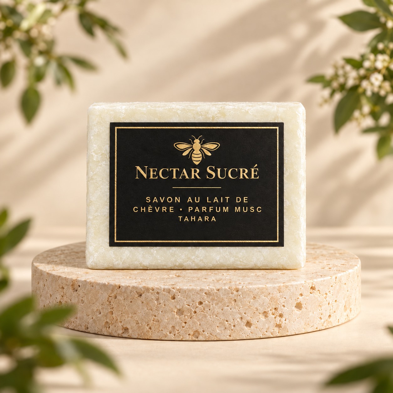 Savon au lait de chèvre parfum musc Tahara NECTAR SUCRÉ